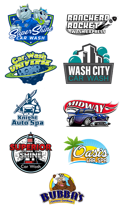 Logo, Branding & Design - SLAM Car Wash Marketing